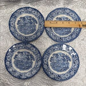 Liberty Blue Historic Colonial Scenes Tea Plate 4 pcs.